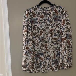 LOFT Multicolor Floral Blouse